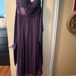 Bill Levkoff bridesmaids / prom / formal dress ( dark purple )